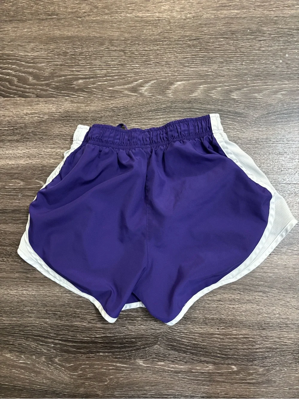 Nike Purple and White Girls' Athletic Running Shorts